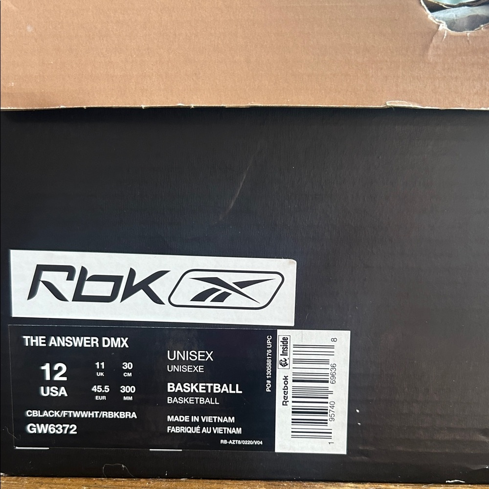 Reebok The Answer DMX sz 12